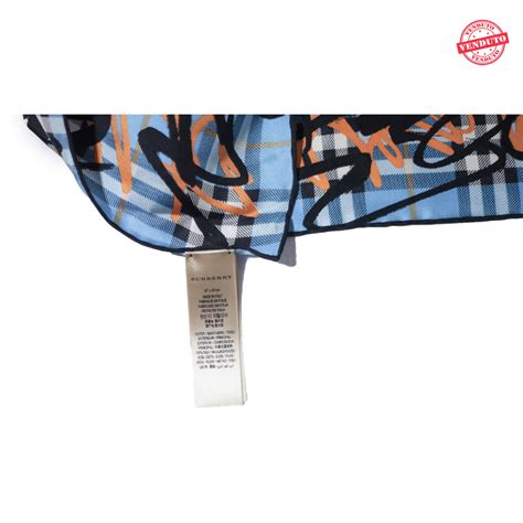 burberry foulard azzurro second hand|farfetch Burberry handbags.